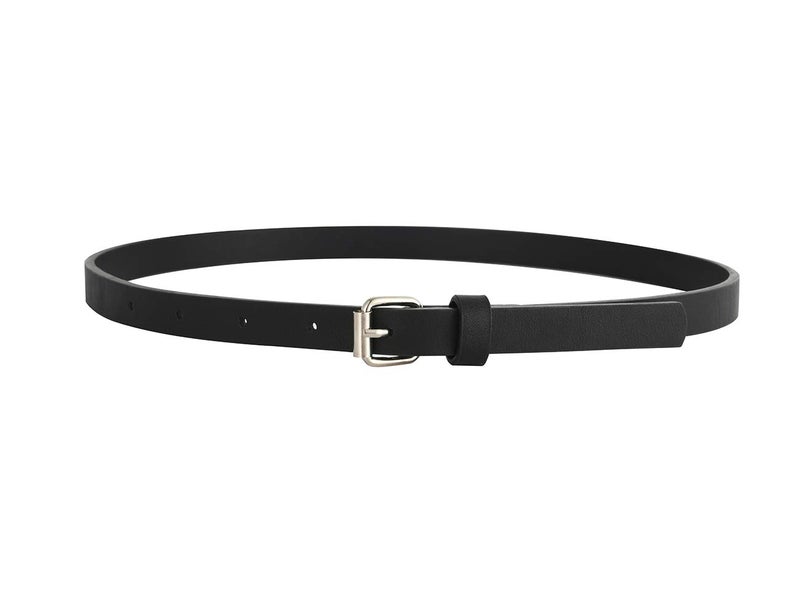 INSIGHTER Belts for Girls 3 Pack Little Toddler Teen Kids Belt Girls Fashion PU Leather Patent Belt Black/Silver/Rainbow X-Small - Image 4